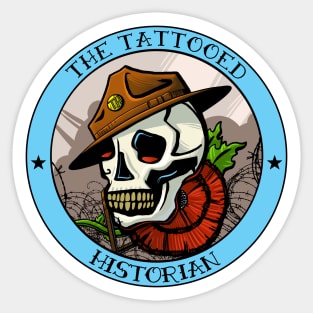 The Tattooed Historian Logo Sticker